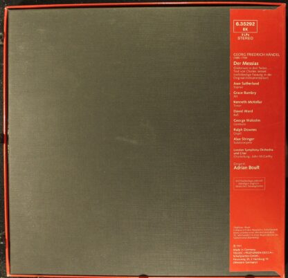 DECCA 6.35292 EK - Der Messias. Vollständige Fassung In Der Orig - Image 2