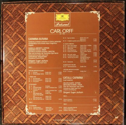 Deutsche Grammophon 2726 510 - Carmina Burana · Catulli Carmina - Image 2