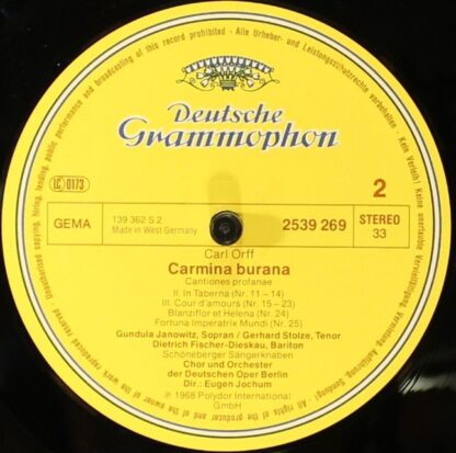 Deutsche Grammophon 2726 510 - Carmina Burana · Catulli Carmina - Image 8