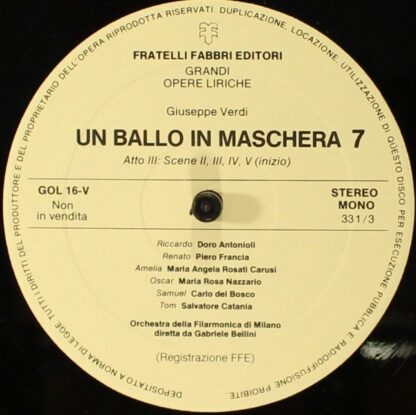 Fratelli Fabbri Editori FFE 268250 - Un Ballo In Maschera 4 - Image 4