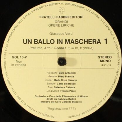 Fratelli Fabbri Editori FFE 268227 - Un Ballo In Maschera 1 - Image 5