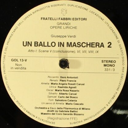 Fratelli Fabbri Editori FFE 268227 - Un Ballo In Maschera 1 - Image 4