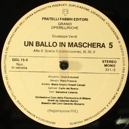 Fratelli Fabbri Editori FFE 268243 - Un Ballo In Maschera 3 - Image 6