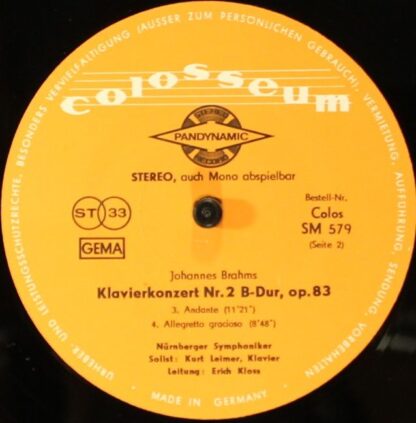 Colosseum Colos SM 579 - Klavierkonzert Nr. 2 B-dur - Image 6