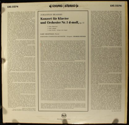 Rca Living Stero LSC 2274 - Concerto No. 1, In D Minor, Op. 15 - Image 2