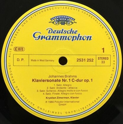 Deutsche Grammophon 2531 252 - Klaviersonaten No.1 & 2 = Piano S - Image 3