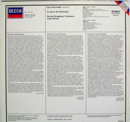 DECCA 91 990 2 - Le Sacre Du Printemps - Image 2