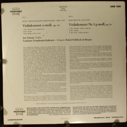 DECCA SMD 1081 - Bruch Mendelssohn Violinkonzerte - Image 2