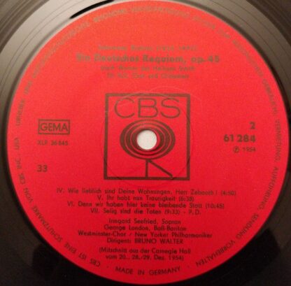 CBS 61 284 - Ein Deutsches Requiem Op. 45 - Image 4