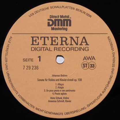 Eterna 7 29 236 - Violinsonate A-dur / Violinsonate Nr.3 D-moll - Image 3