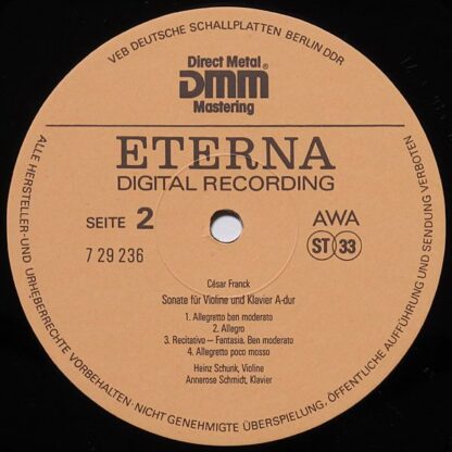 Eterna 7 29 236 - Violinsonate A-dur / Violinsonate Nr.3 D-moll - Image 4
