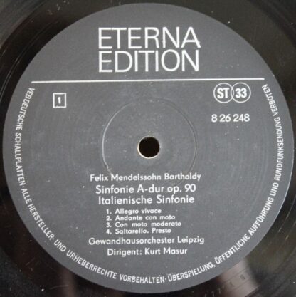 Eterna 8 26 248 - Sinfonie A-dur Op. 90 ›Italienische Sinfonie‹ - Image 3
