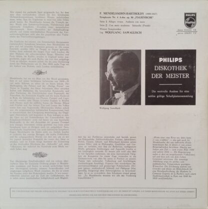 Philips 610 101 VR - Symphonie Nr. 4 A-dur, Op. 90 " Italienisch - Image 2