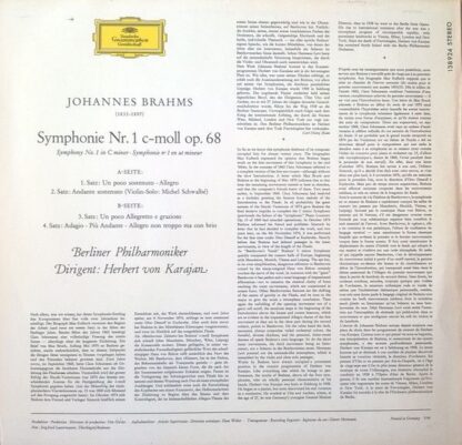 Deutsche Grammophon 138 924 SLPM - Symphonie Nr. 1 C-Moll Op. 68 - Image 2