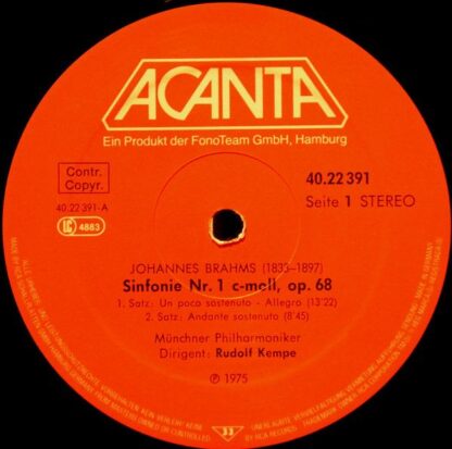 ACANTA 40.22 391 - Sinfonie Nr. 1 C-Moll, Op. 68 - Image 3