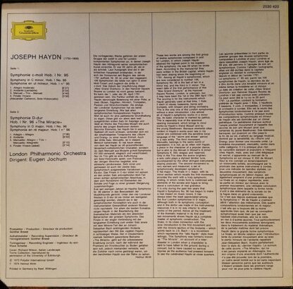 Deutsche Grammophon 2530 420 - Symphonie Nr. 95 • Nr. 96 „The Mi - Image 2