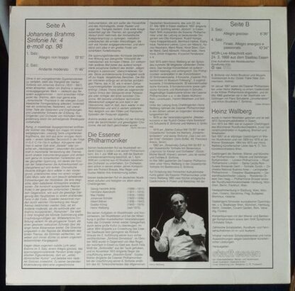 Stadt Essen 515163 - Sinfonie Nr. E-Moll Op.98 Johannes Brahms - Image 2