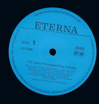 Eterna 827 999 - 775 Jahre Thomanerchor Leipzig - Image 3