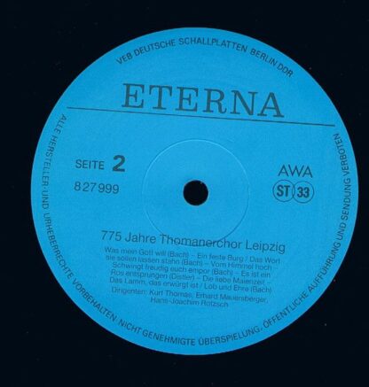 Eterna 827 999 - 775 Jahre Thomanerchor Leipzig - Image 4