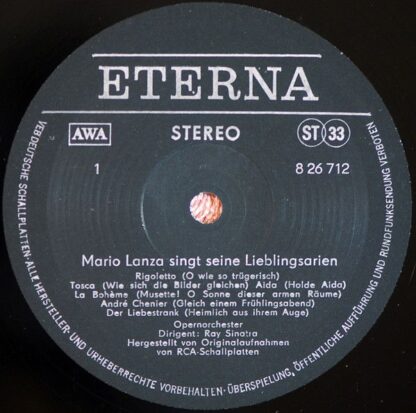 Eterna 8 26 712 - Mario Lanza Singt Seine Lieblingsarien - Image 3
