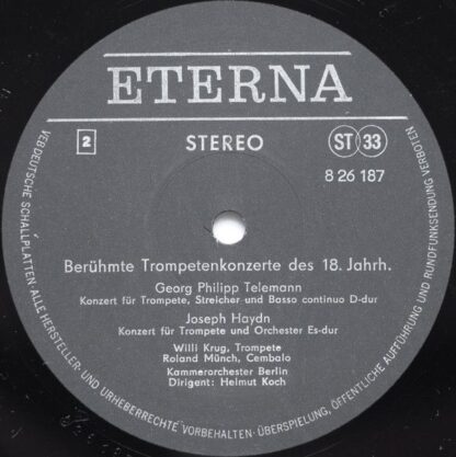 Eterna 8 26 187 - Berühmte Trompetenkonzerte Des 18. Jahrhundert - Image 4