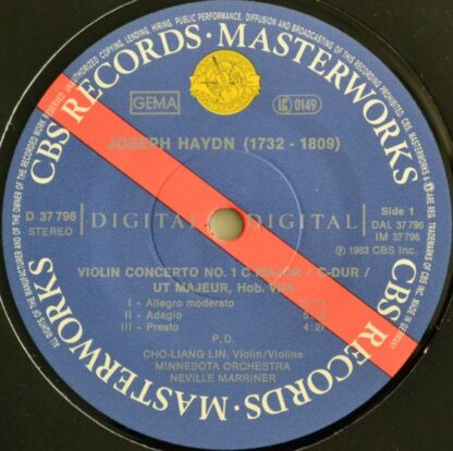 CBS Masterworks Digital D 37796 - Haydn: Violin Concerto No. 1 / - Image 3