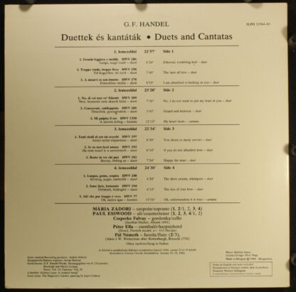 Hungaroton SLPD 12564-65 - Duets & Cantatas - Image 2