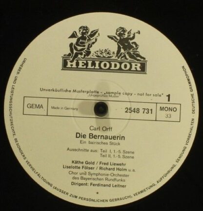 HELIODOR 2548 731 - Die Bernauerin (Ein Bairisches Stück) - Quer