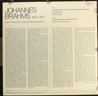 EMI 1 C 063-02 051 - Variationen Über Ein Thema Von Joseph Haydn - Image 2