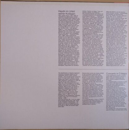 EMI 1 C 065-02 614 - Haydn - Klavierkonzerte In D Und G - Image 2