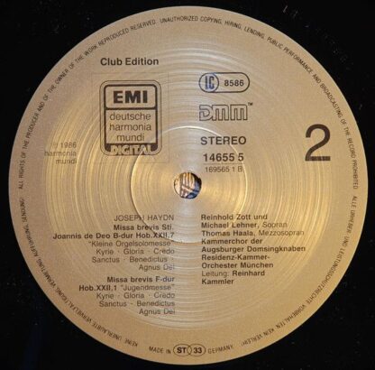 EMI Electrola 14 655-5 - Missa G-Dur St. Nicolai HOB XXII, 6 / M - Image 4