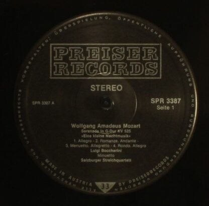 Preiser Records SPR 3387 - Eine Kleine Nacht Musik - Image 3