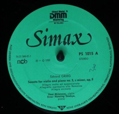 Simax Classics PS 1015 - Sonata For Violin And Piano No. 3, C-mi - Image 5