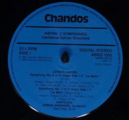 Chandos ABRD 1355 - Three Symphonies - Image 3