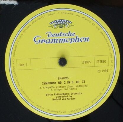 Deutsche Grammophon 138 925 - Brahms Symphony No. 2 - Image 4
