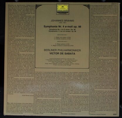 Deutsche Grammophon 2535812 - Symphonie Nr.4 - Image 2