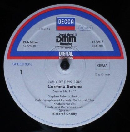 DECCA 413807 - Carmina Burana - Image 3