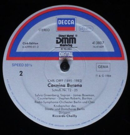 DECCA 413807 - Carmina Burana - Image 4