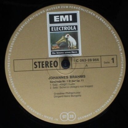 EMI 1 C 063-28 966 - Serenade Nr. 1 D-dur Op. 11 - Image 3
