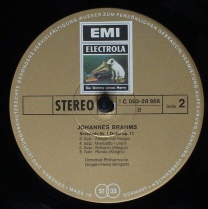 EMI 1 C 063-28 966 - Serenade Nr. 1 D-dur Op. 11 - Image 4