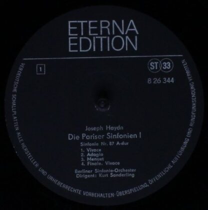 Eterna 8 26 344 - Die Pariser Sinfonien I - Image 3