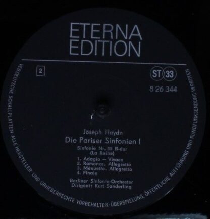 Eterna 8 26 344 - Die Pariser Sinfonien I - Image 4