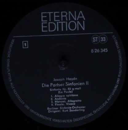 Eterna 8 26 345 - Die Pariser Sinfonien II - Image 3