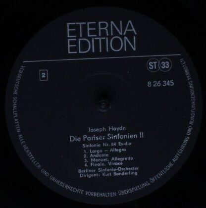 Eterna 8 26 345 - Die Pariser Sinfonien II - Image 4