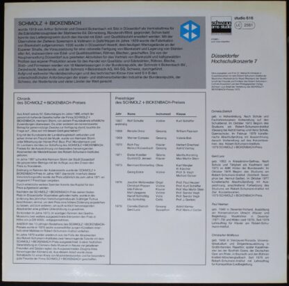 Schwann AMS Studio 616 - Schmolz + Bickenbach-Preis 1979 - Düsse - Image 2