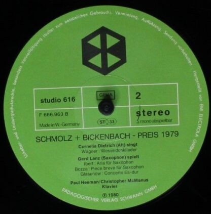 Schwann AMS Studio 616 - Schmolz + Bickenbach-Preis 1979 - Düsse - Image 4