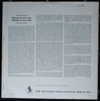 Eterna 8 20 047 - Sinfonie Nr. 97 C-dur / Sinfonie Nr. 88 G-dur - Image 2
