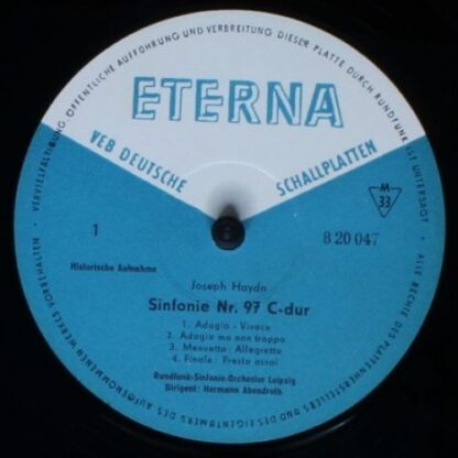 Eterna 8 20 047 - Sinfonie Nr. 97 C-dur / Sinfonie Nr. 88 G-dur - Image 3