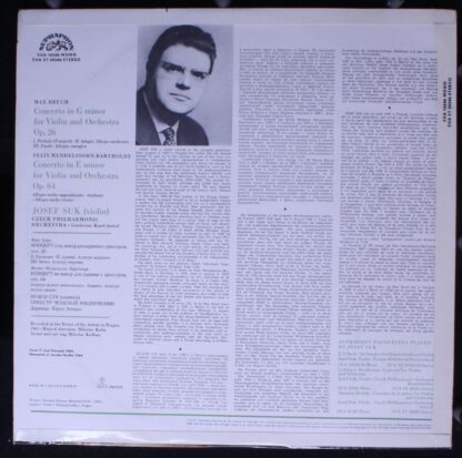 Supraphon SUA ST 50546 - Concerto In G Minor / Concerto In E Min - Image 2