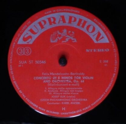 Supraphon SUA ST 50546 - Concerto In G Minor / Concerto In E Min - Image 4